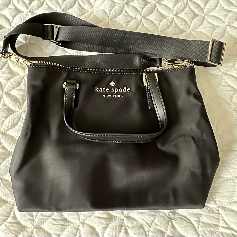 Kate Spade Black Nylon Crossbody LIKE NEW